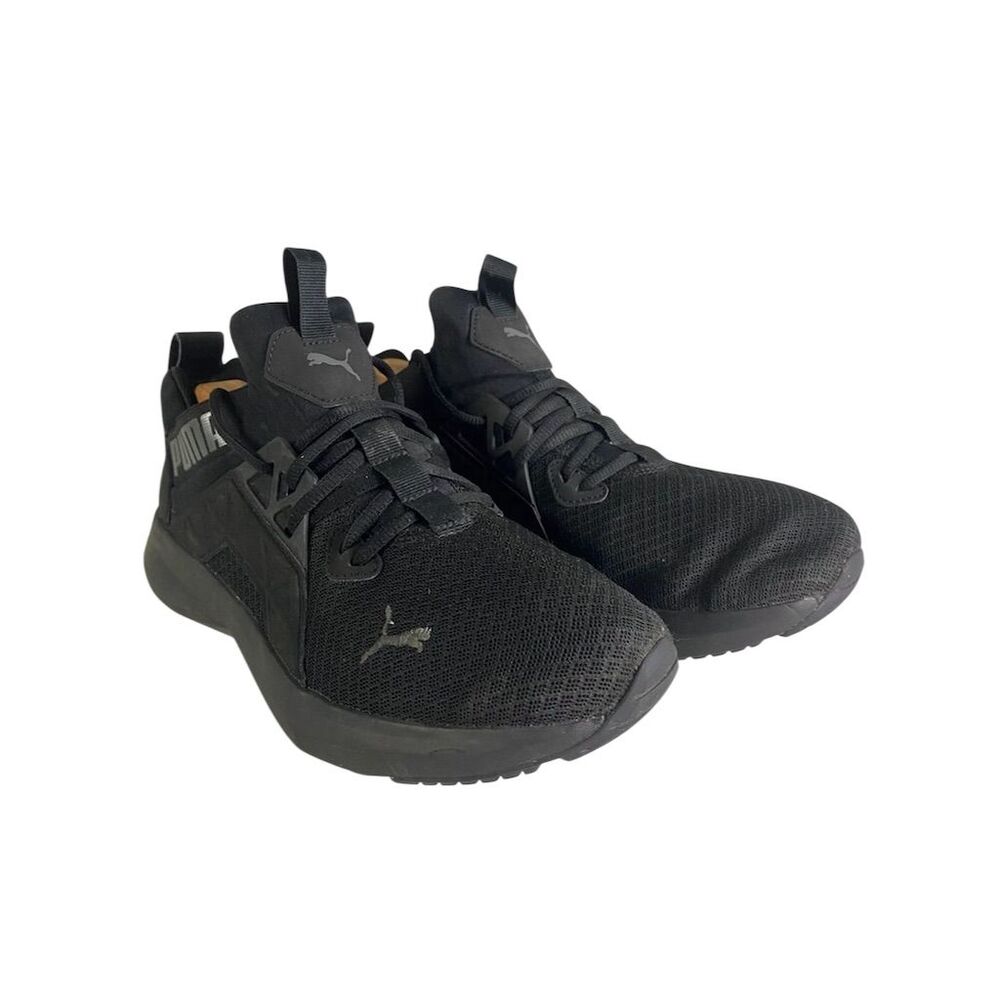 PUMA Men's SoftFoam+ Athletic Sneakers Black Size 9.5 Lace-Up Casual